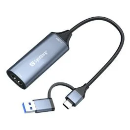 Sandberg HDMI Capture Link til USB-C/A, 1 Stykk, SEN-136-70