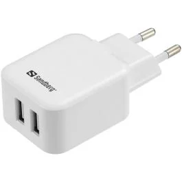 Sandberg AC-lader Dual USB 2.4+1A EU, 1 Stykk, SEN-440-57