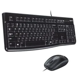 Logitech MK120 Combo tastatur og mus med ledning, sveitsisk, 1 Stykk, SEN-920-002559