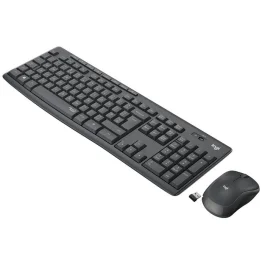 Logitech MK295 Silent Wireless Combo, grafitt, belgisk, 1 Stykk, SEN-W128232376
