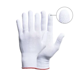 Gloves Pro Extra Grip vevde arbeidshansker, Hvit, 12 Par, SGP-5336-060-WHT-6, str. 6