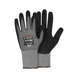 Gloves Pro Grips Arbeidshansker i stål, Grå/Sort, 12 Par, SGP-5500-070-GYR-7, str. 7