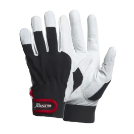 Gloves Pro Dex 5 Arbeidshansker, Hvit/Sort, 12 Par, SGP-5625-060-WHT-6, str. 6