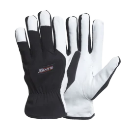 Gloves Pro Mech-Cotton arbeidshansker, Hvit/Sort, 12 Par, SGP-5637-070-WHT-7, str. 7