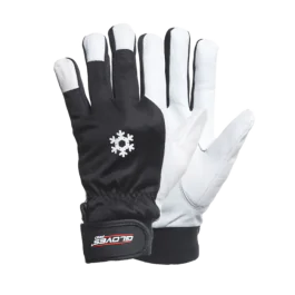 Gloves Pro Mech-Winter Arbeidshansker, Hvit/Sort, 12 Par, SGP-5652-070-WHT-7, str. 7