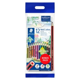 Staedtler Fargeblyanter – Laget av Resirkulert Tre (STA185SET2, 10 Eske)