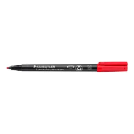 Staedtler Lumocolor Penn – Hurtigtørkende, Permanent (STA3172, Rød, 10 Eske)