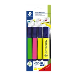 Staedtler Overstrykningspenn – Hurtigtørkende, Inkjet Safe (STA364ABK4D, Flerfarget, 10 Eske)