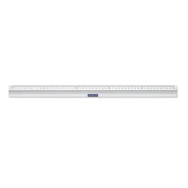 Staedtler Metall Linjal – Sklisikker Gummi, 50 cm (STA56350, 1 Eske)