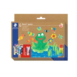 Staedtler Fingermaling Noris Junior – Lysfaste Farger (STA8816, 1 Eske)