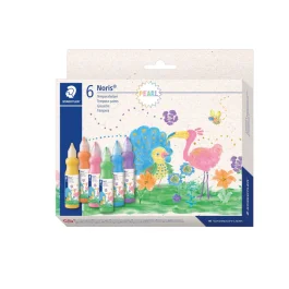 Staedtler Noris Metallic Maling – Høy Kvalitet, Skinnende Farger (STA8853MC6, 1 Eske)