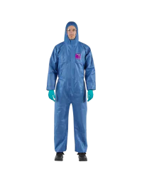 Ansell AlphaTec Korttidsdress – Partikkelsikkerhet (452505464, Blå, 1 Stykk, størrelse-M)