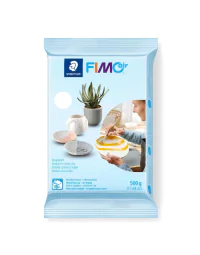 Staedtler Fimo Air Leire – Lufttørkende, Naturlige Ingredienser (STA81000, Hvit, 1 Eske)