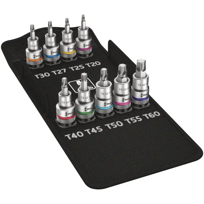 Wera 8767 - C TX HF 1 - Bitspipesett, 9 Deler