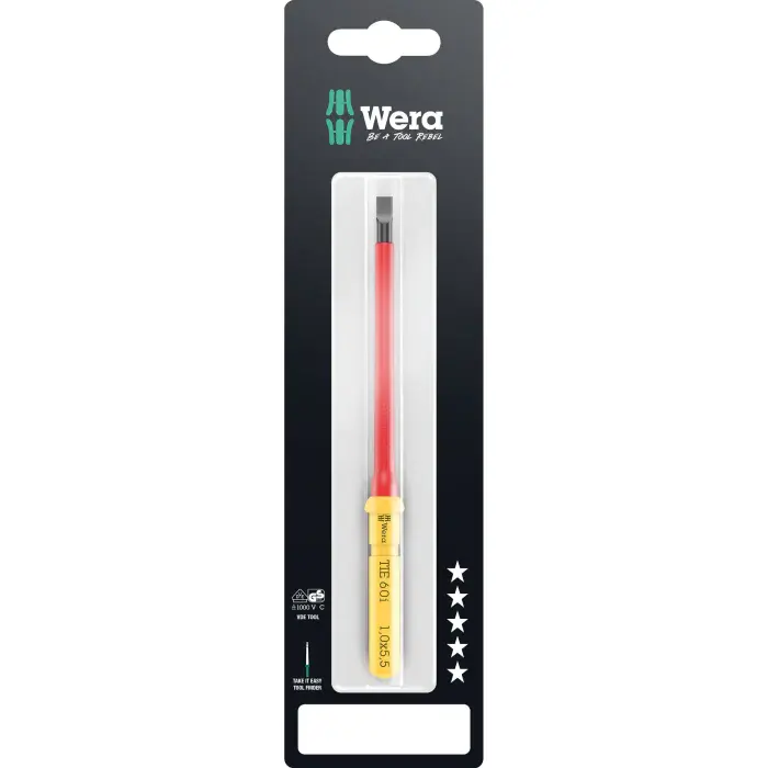 Wera  - Kraftform Kompakt VDE 60 i 1,0x5,5x157 mm TIE SB - Utskiftbar klinge
