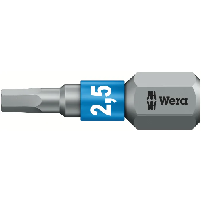 Wera 840/1 - BTZ Hex-Plus 2,5 x 25 mm - Unbrako-bit, 10 Stykk