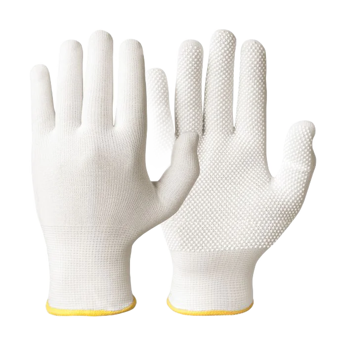 Granberg 0483 Bomull arbeidshanske med PVC-dots, 12 Par
