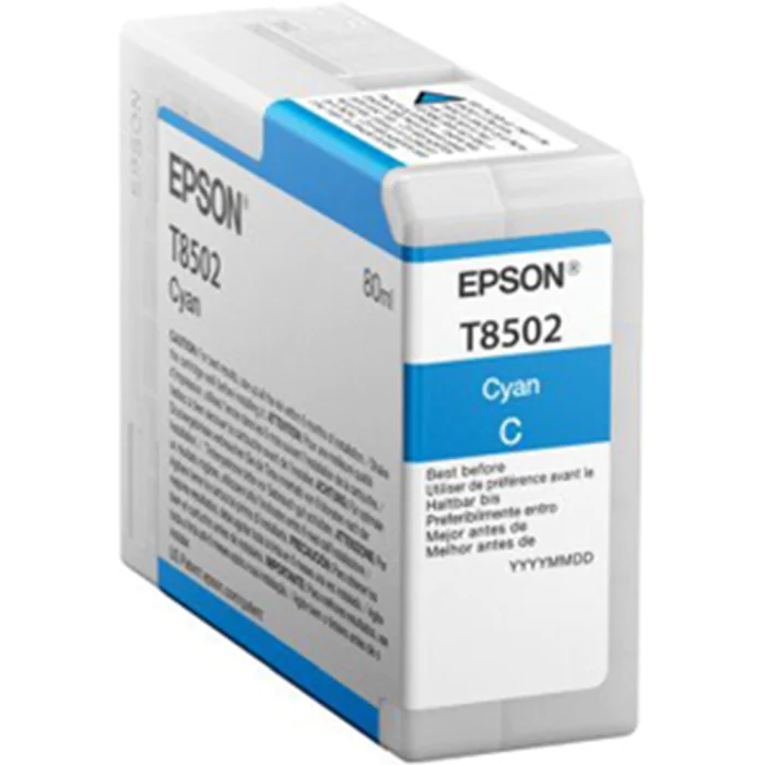 Epson T8502 Cyan Blekk – Høy kvalitet, langvarig (EPS13850200, Cyan, 1 Eske)