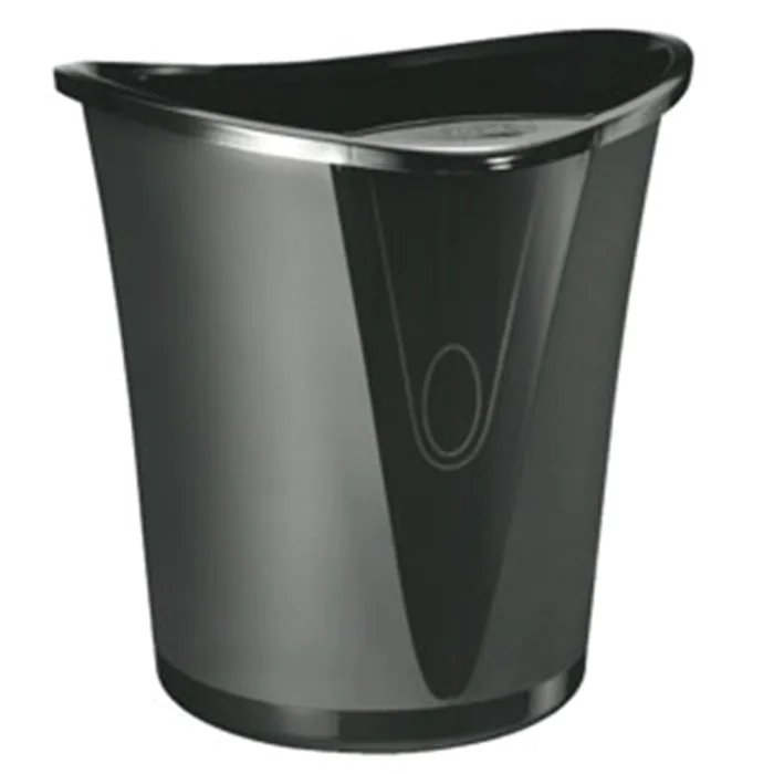 Leitz Papirkurv Allura – Elegant Design, Enkel Rengjøring (LTZ52040095, Svart, 6 Eske)