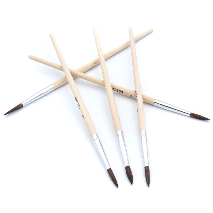 Cottam Soft Hair Artists Pensel – Presis Detaljering ( PAB00046, 5 Stykk )