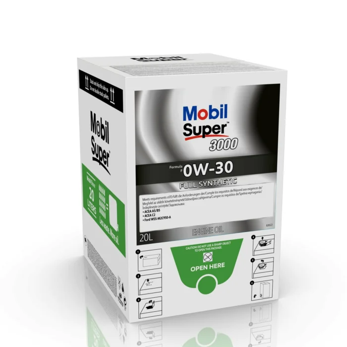 Mobil Super 3000 Formula F 0W-30 – Høykvalitets Motorolje ( 52758, 20 L )