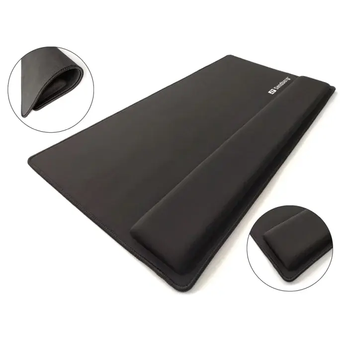 Sandberg Desk Pad Pro XXL – Komfortabel Håndleddstøtte (SDG520-35, 1 Eske)