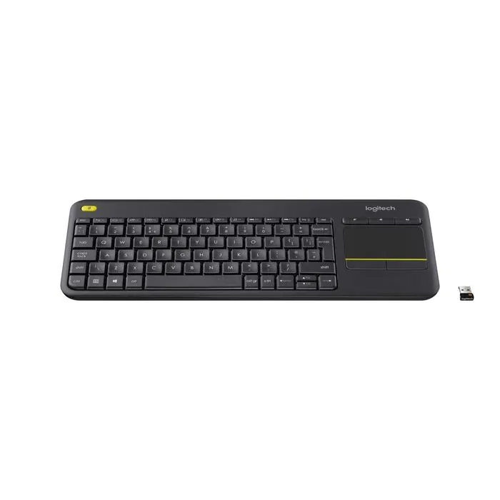 Logitech Wireless Touch Keyboard K400 Plus, svart, slovakisk, 1 Stykk, SEN-920-008385