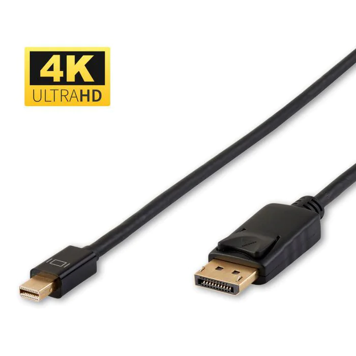 3 Meter Mini DisplayPort 1.2 Kabel – 4K X 2K 60Hz – Wit – Mini DP Naar Mini DP – ABS Connector – Niet Compatibel Met Thunderbolt