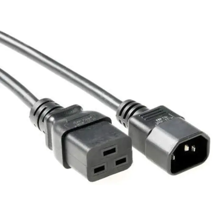 MicroConnect forlengelseskabel C19 - C14, 1m, 1 Stykk, SEN-PE0191410