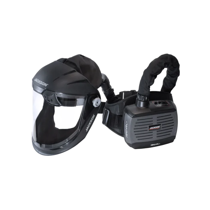 Jackson Safety AIRMAX+ med Maxview Visir – Partikkelfilter, Justerbar Luftstrøm (40601, 1 Stykk)