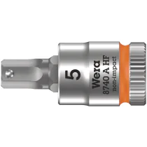 Wera 8740 - A HF Hex-Plus 5,0 x 28 mm - Zyklop bitspipehylse