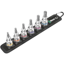 Wera  - Belte C 2 Zyklop In-Hex-Plus - Bitspipesett, 6 Deler