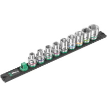 Wera  - Sokkelskinne C Imperial 1 - Pipesett, 9 Deler