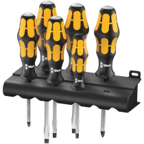Wera 932/6 - Rack - Skrutrekkersett, 6 Deler