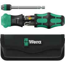 Wera  - Kraftform Kompakt 26 RA-R med veske - Magasin-skralleskrutrekker, 6 Deler