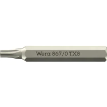 Wera 867/0 - Mikro-TX 8 x 30 mm - Torx-bit, 10 Stykk