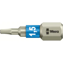 Wera 3840/1 - TS Hex-Plus 1,5 x 25 mm - Unbrako-bit, 10 Stykk