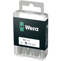 Wera 851/1 - Z PH 3 x 25 mm DIY-boks - Phillips-bit, 10 Deler