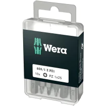 Wera 855/1 - Z PZ 1 x 25 mm DIY-boks - Pozidriv-bit, 10 Deler
