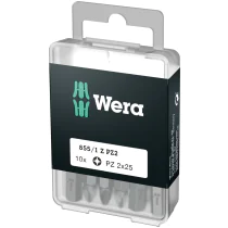 Wera 855/1 - Z PZ 2 x 25 mm DIY-boks - Pozidriv-bit, 10 Deler