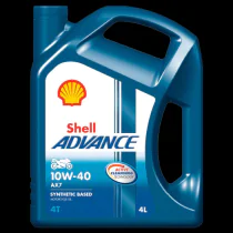 Shell Advance 4T AX7 10W-40 – Optimal Motorbeskyttelse ( 2018126, 1 Stykk, 14 kg )