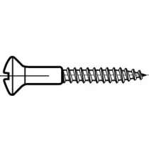 Arvid Nilsson Treskrue DIN 7995 Messing 5,0 × 65 PZ 2