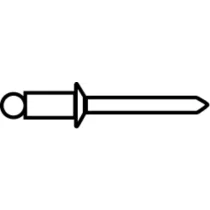 Arvid Nilsson Blindnagle ISO 15977 Aluminium / stål 3,2 × 8