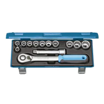 Gedore Pipenøkkelsett 1/2" 13 deler UD 10–24 mm - D 19 KMU-20