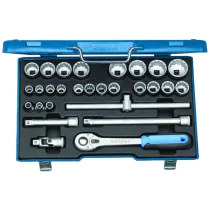 Gedore Pipenøkkelsett 1/2" 28 deler UD 10–36 mm - D 19 VMU-10