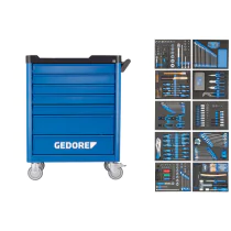 Gedore Verktøyvogn med sortiment  308 deler - WSL-L-TS-308