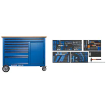 Gedore Mobil arbeidsbenk med verktøysortiment  198 deler - 1504 XL-S-198