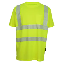 Bulldog Høy Synlighet T-skjorte - Komfort og Letthet (Gul, Flere Størrelser), SBD-4153-3