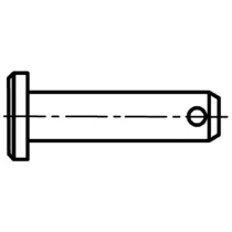 Arvid Nilsson Sylindrisk pinne ISO 2341 Elforzinket h11 × 40