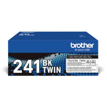 Brother TN241BK TWIN-pack Tonere – Høy kapasitet (BROTN241BKTWIN, Svart, 1 Eske)